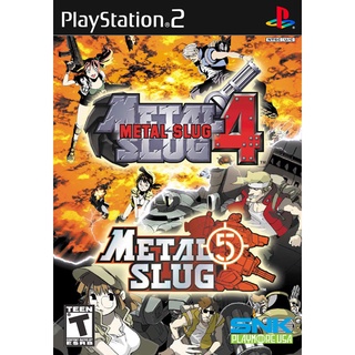 Metal Slug 4 &amp; 5 (2 แผ่น) แผ่นเกมส์ ps2