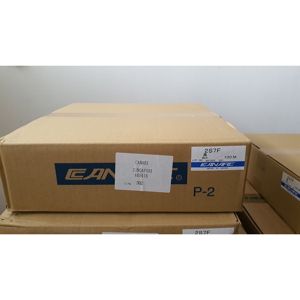 สายลำโพงคานาเร่ Canare Speaker Cable 2S7F สีดำ ขนาดกล่องละ 100 เมตร ขายยกกล่อง ของแท้ Made in Japan