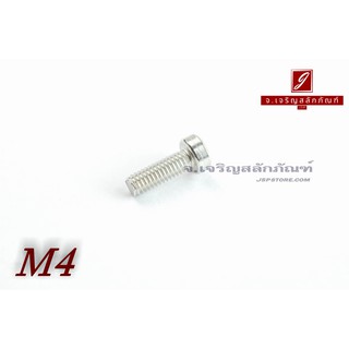 น็อตหัวจมหัวเตี้ยพิเศษ สแตนเลส M4x12