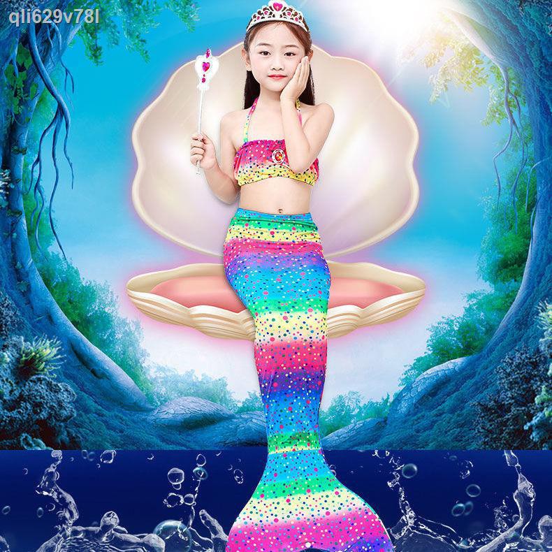 ♧ชุดว่ายน้ำเมอร์เมดหางนางเงือก ชุดเด็กเงือก ชุดนางเงือกน้อย หางนางเงือก | Shopee Thailand