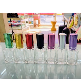 ขวดบรรจุน้ำหอม ขวดเต๋าใส30ml ฝาสเปยร์. #ฝาอลู.