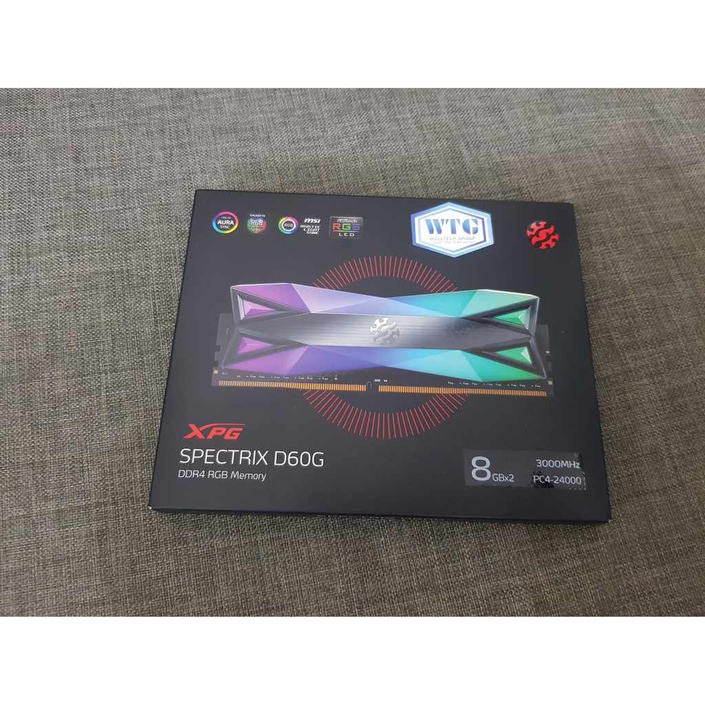 ADATA Spectrix D60 DDR4 16GB 8GBx2 Bus3000 RGB Igetpc 