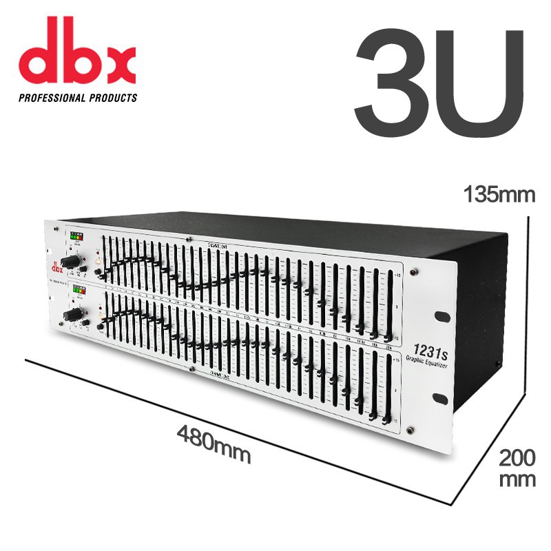✆☑DBX 1231S EQ อีคิวแต่งความถี่เสียง อีควอไลเซอร์ Dual 31-Band Graphic Equalizer เครื่องเสียงและโฮมเ