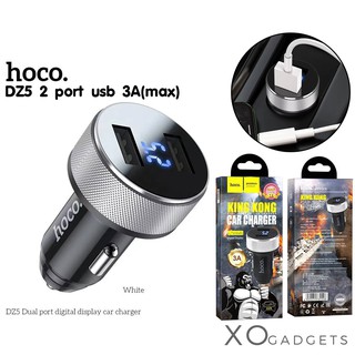 HOCO DZ5 CAR CHARGER หัวชาร์จรถ 2 USB LED 3A (max) หัวชาร์จ