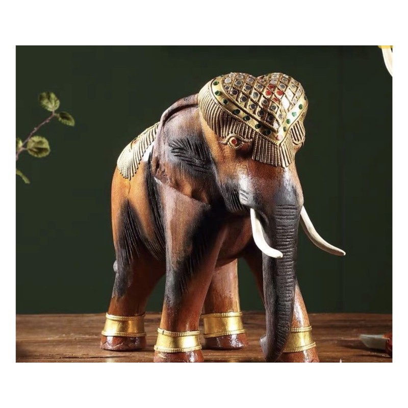 ช้างไม้ชูงวงช้างมงคล🐘🐘