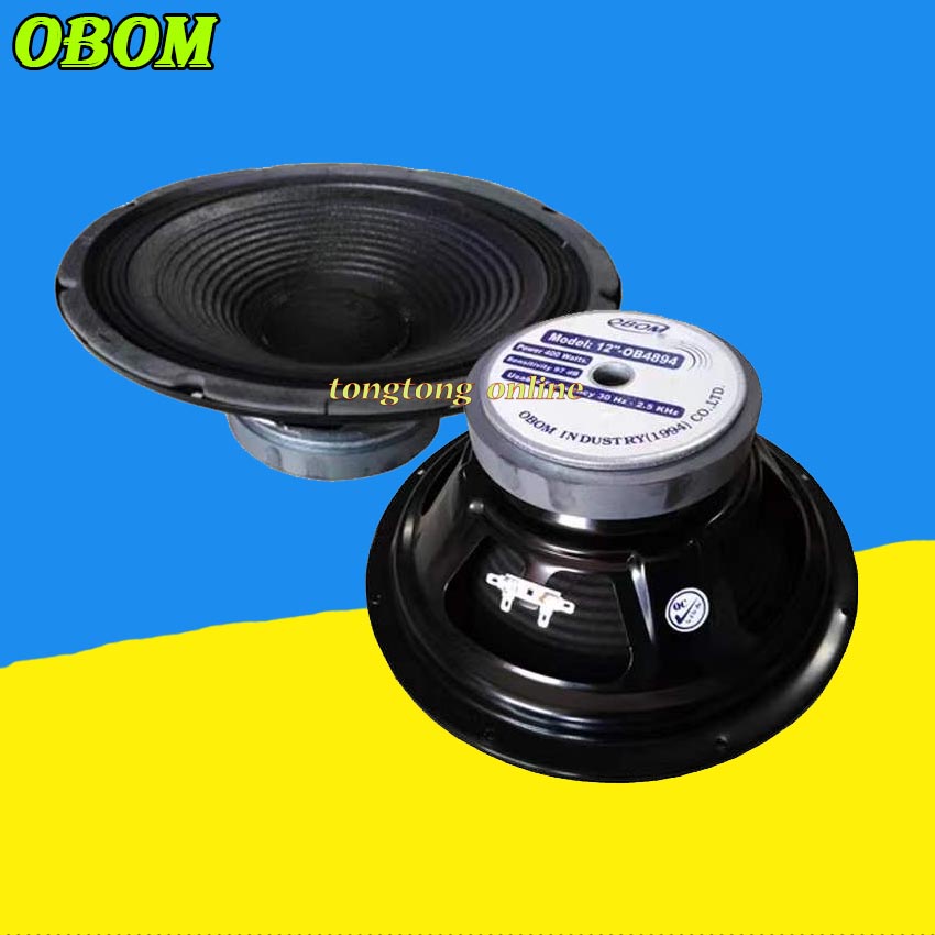 ดอกลำโพง 12 นิ้ว 400วัตต์ 8 Ohms Model Obom 12 Ob4894 แพ็ค 1ดอก Tongtongonline Thaipick