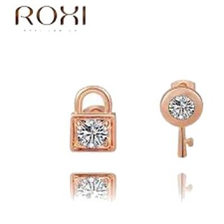 ﻿ROXI ต่างหูกุญแจและลูกกุญแจ lockkey  สวยงาม งานเนียบมาก สีทอง