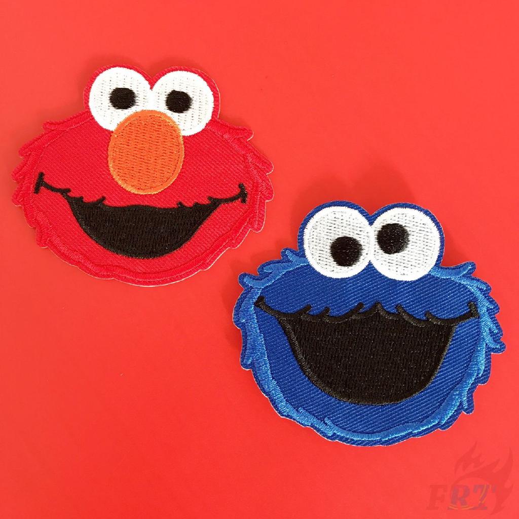 แพทช์ปักผ้า s - 5 patch elmo/คุกกี้ monster diy 1 ชิ้น