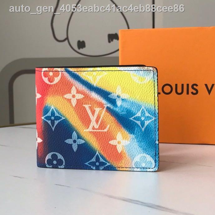 Fotografia Física 100% Original Autêntico Louis Vuitton Nova Carteira Curta  Em Relevo LV Carteira Masculina com Caixa Modelo: 60895 Pronto para Enviar  - Escorrega o Preço