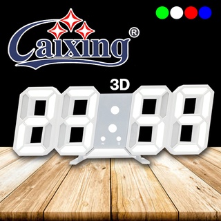 Caixing รุ่นCX-2218 นาฬิกาดิจิตอลไฟLED3มิติ นาฬิกาตกแต้งบ้าน นาฬิกาตกแต่งห้อง พร้อมสายUSB (No adapter)