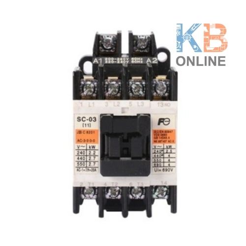 แมกเนติกคอนแทคเตอร์ รุ่น SC-03 24V FUJI Magnetic Contactor Model SC-03 24V FUJI
