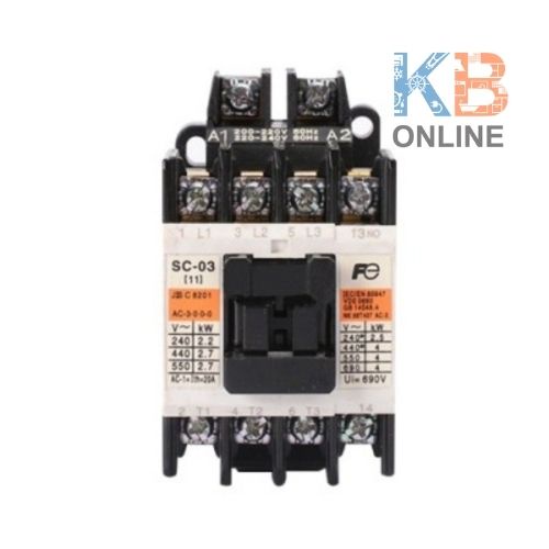 แมกเนติกคอนแทคเตอร์  รุ่น SC-03 24V FUJI Magnetic Contactor Model SC-03 24V FUJI