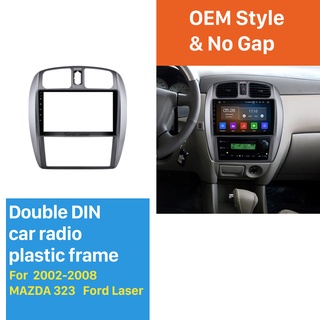 แผงเครื่องเล่น MP5 วิทยุรถยนต์ สําหรับ 2002-2008 Mazda 323 HAIMA FREEMA FORD LASER Auto AC กรอบ 9 นิ้ว Android 2Din