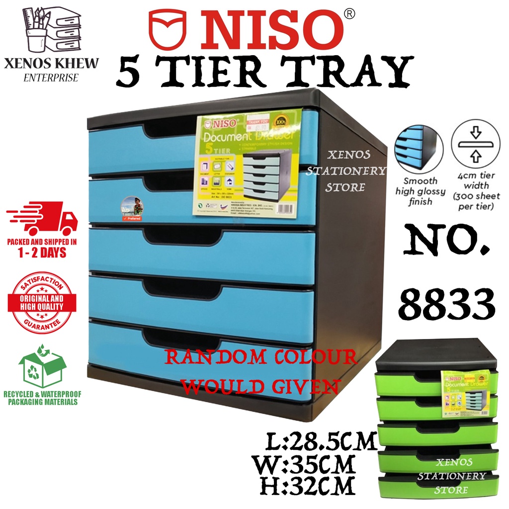 NISO 8833 5 TIER | 5 ชั้น DOCUMENT DRAWER 8883