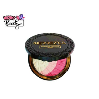 Merrezca Mineral Pearls Blush เมอร์เรซก้า มิเนอรัล เพิร์ล บลัช บลัชออน มีชิมเมอร์ ตลับกลม