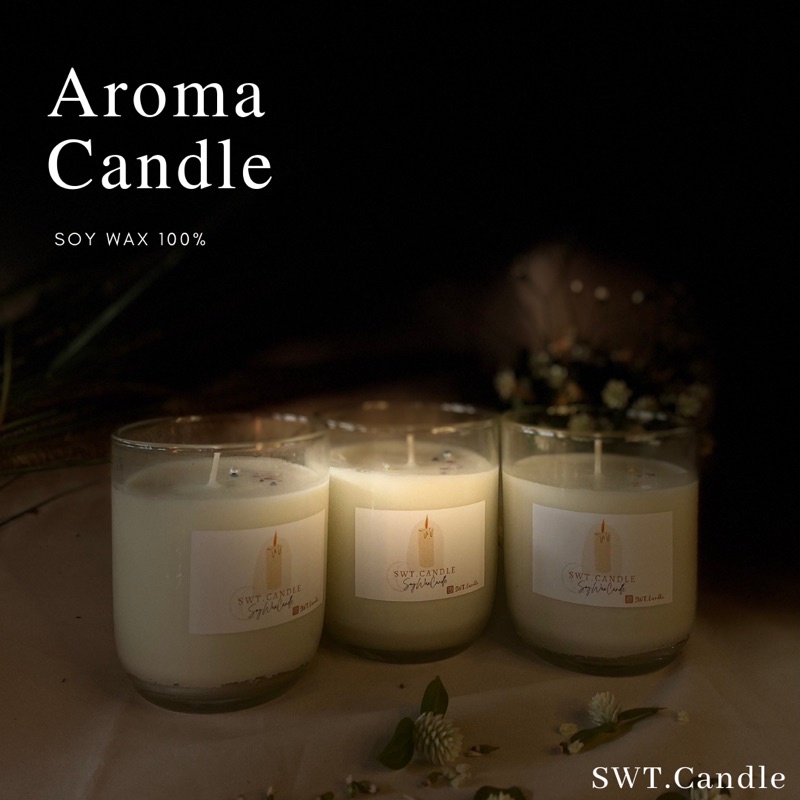 เทียนหอมไขถั่วเหลือง Aroma Soywax candle 🕯✨
