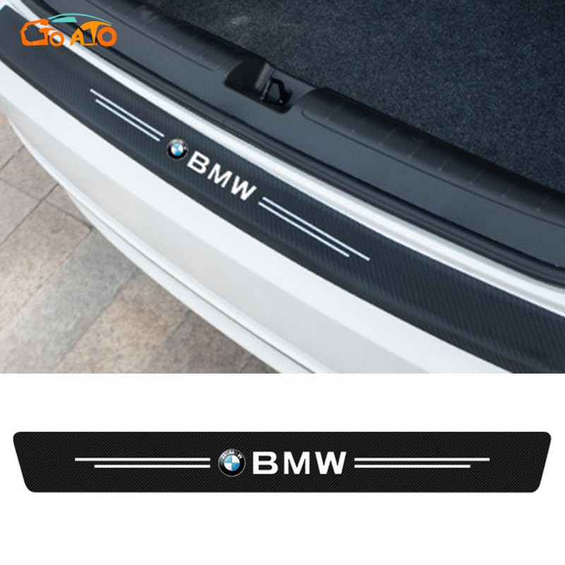 GTIOATO คาร์บอนไฟเบอร์ สติกเกอร์ท้ายรถ กันรอยกันชนหลัง กันรอยท้ายรถ สติ๊กเกอร์ติดรถ สำหรับ BMW E39 E36 E46 F10 F30 E90 E30 E60 G20 X1 X3 X5 X4 Z4 M8 M3 X7 M5 X6 M4