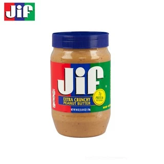 Jif Crunchy Peanut Butter จิฟ ครั้นชี่ พีนัตบัตเตอร์ เนยถั่วลิสงชนิดบดหยาบ 1,130 กรัม