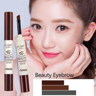 (ของแท้/พร้อมส่ง) เจลเขียนคิ้ว NOVO BEAUTY EYEBROW GEL 3g เจลคิ้ว กันน้ำ