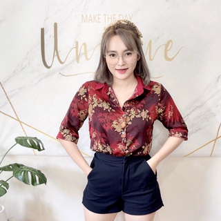(พร้อมส่ง) เสื้อเชิ้ตแขนศอก