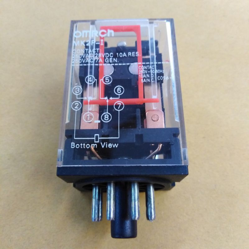 รีเลย์​#12VDC 8​ขา #OMRON (MK2P-I
