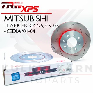 TRW จานเบรคหน้า รุ่น XPS MITSUBISHI LANCER CK4/5 CS3/5, CEDIA 01-04 (ใส่แทนของเดิมได้ทันที) (DF4498XSS)