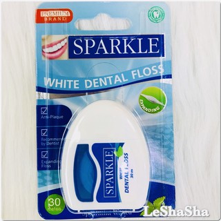 🔥เซตคู่ราคาประหยัด Exp 02/26 ล็อตใหม่สุดๆๆๆ🔥ไหมขัดฟัน Sparkle White Dental Floss Expanding สปาร์คเคิล ไหมขัดฟัน 30 เมตร