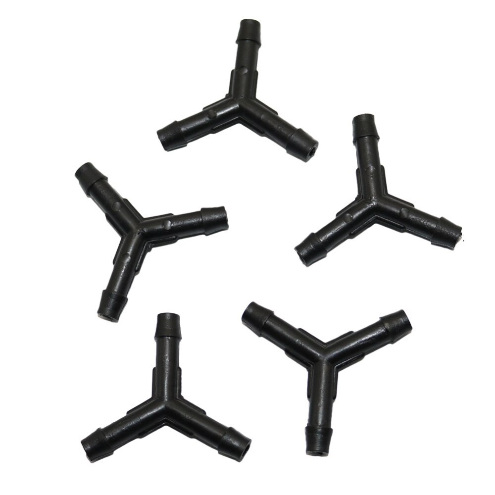 20 ชิ้น Garden Y-type Barbed Connector 1/4 นิ้วท่อ Quick Jointing Splitter
