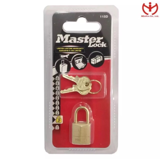 [HCM Speed ] Master Lock Suitcase Lock 115 EURD 15mm Copper Body - MSOFT