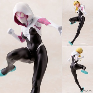 ของเล่นโมเดลฟิกเกอร์ Marvel Bishoujo Statue Spider-Gwen 8 นิ้วสําหรับเด็ก