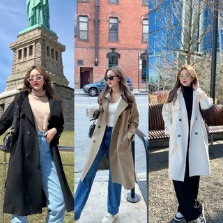 MALIMAYS - Bean Trench Coat เสื้อโค้ททรงยาว