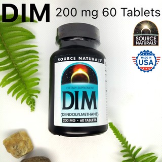 ดิม DIM (Diindolylmethane) with BioPerine  200 mg 60 Tablets - Source Naturals