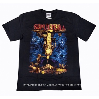 คอตต้อนคอกลม♙﹉๑เสื้อยืดSepultura t - shirtsS-5XL