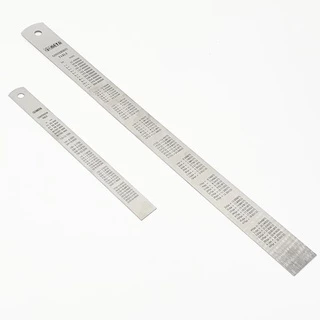 ไม้บรรทัดสแตนเลส ให้เลือก ขนาด 15 cm ( 6นิ้ว ) , 30 cm ( 12 นิ้ว ) ฟุตเหล็ก ไม้บรรทัด ไม้บรรทัดฟุตเหล็ก ไม้บรรทัดเหล็ก