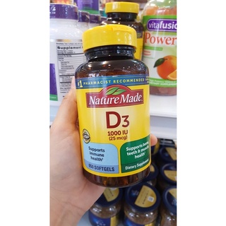 Nature Made Vitamin D3 25 mcg., 650 Softgels