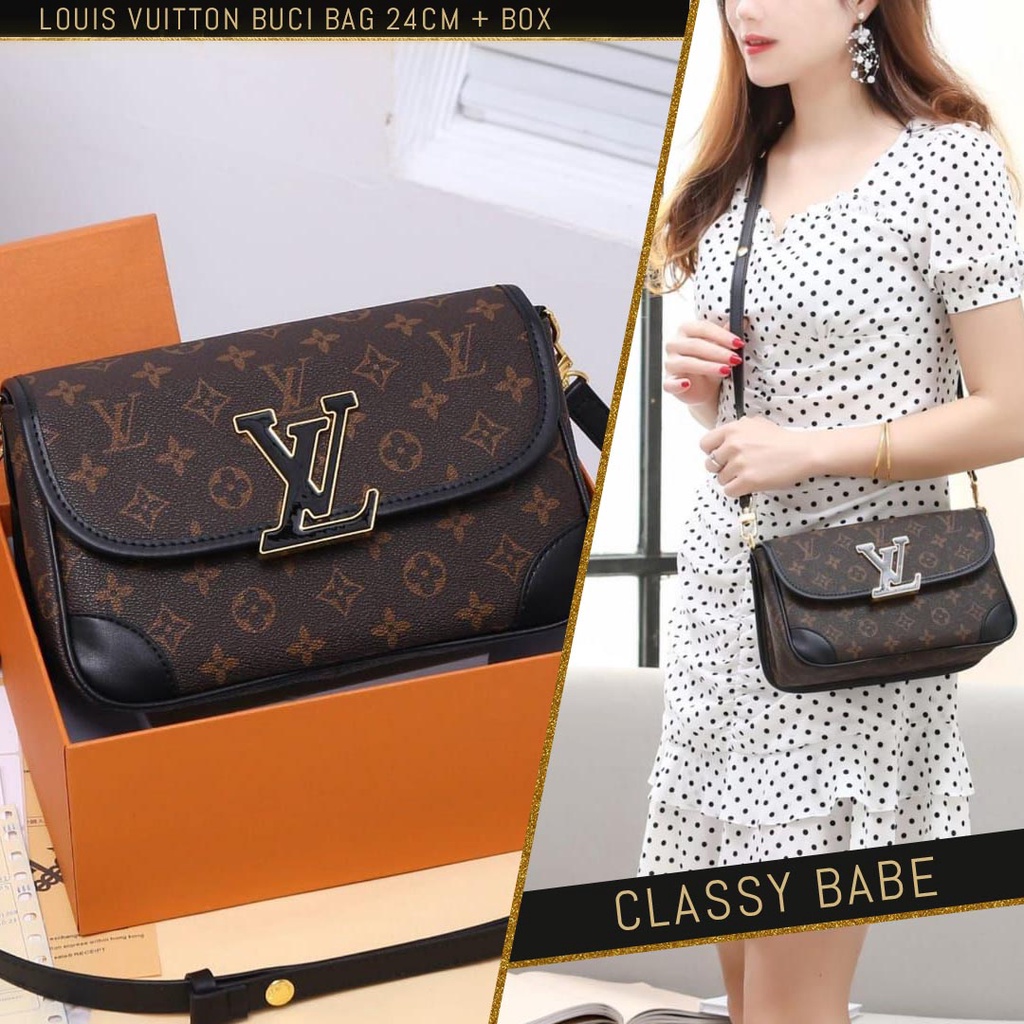 Lv BUCI BAG 24CM + กล่องใน PVC WATERPROOF (PLATINUM 1:1) (CB-57448)