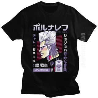 เสื้อยืดคอกลม ผ้าฝ้าย พิมพ์ลายการ์ตูนอนิเมะ Cool Jojos Bizarre Adventure เหมาะกับของขวัญ สไตล์ญี่ปุ่น สําหรับผู้ชาย