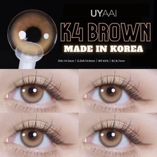 ⚡จัดส่งจากกรุงเทพ⚡UYAAI คอนแทคเลนส์ สีน้ำตาลธรรมชาติ คอนแทคเลนส์สายตา คอนแทคเลนส์รายเดือน K4 2 ชิ้น 1 คู่