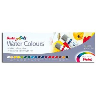 Pentel Water Colours WFRS-18 สีน้ำ เพนเทล : 18 สี ปริมาตรหลอดละ 5ml