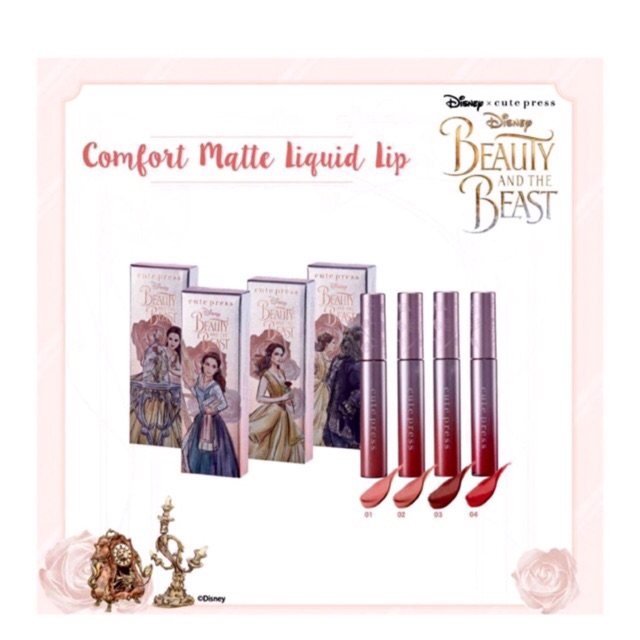 Cute Press Beauty and the beast comfort matte liquid lip 7g.