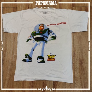[ THE TOY STORY ] Buzz Light Year @1995 Disney Made in USA เสื้อการ์ตูน  papamama vintage