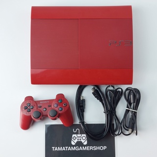 เครื่องเกมPS3 Superslim500GB สะสมสีแดงScarlet Red PS3สีแดง PS3แปลงแล้วหายาก เครื่องps3 game ผ่อน0%