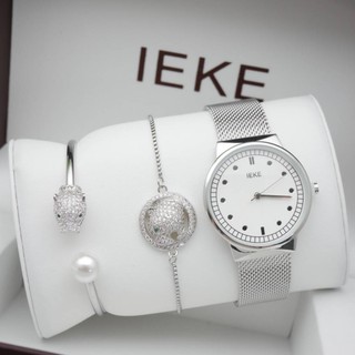 นาฬิกา ieke 3in1 gift set เซ็ตของขวัญสุดคุ้ม นาฬิกา 1 เรือน แถมฟรีสร้อยข้อมือ กำไลข้อมือ 2 ชิ้น