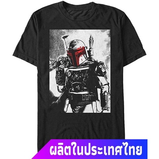 เสื้อยืดใหม่ 2022New ข้อเสนอพิเศษ หุ่นยนต์ ผู้ชาย Star Wars Mens Bubba Fett Graphic T-Shirt คอกลม แฟชั่น  ผ้าฝ้ายแท้ เส