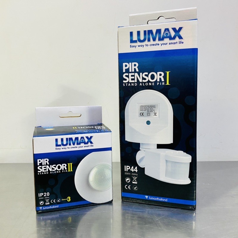 LUMAX โมชั่นเซ็นเซอร์ สวิตช์ตรวจจับการเคลื่อนไหว แบบติดฝ้า และ ติดผนัง PIR Sensor