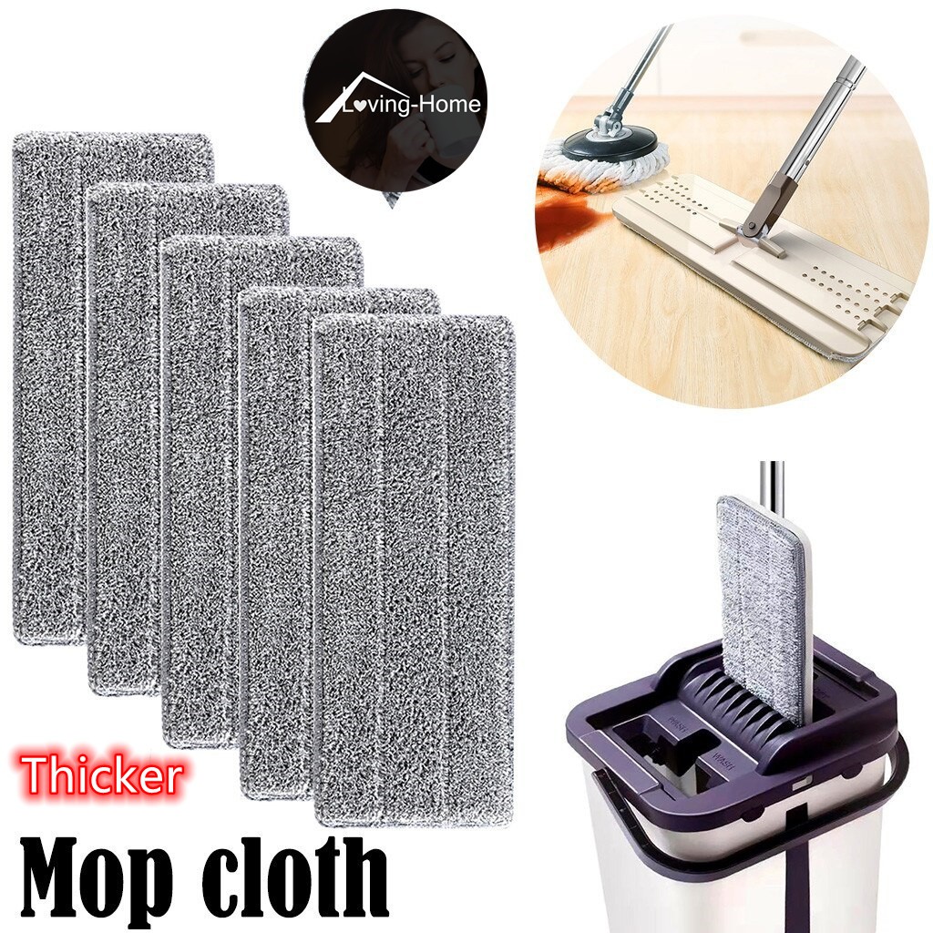 Thickened1 ชิ้นเครื่องมือทําความสะอาดบ้าน Mop ผ้าปฏิบัติเปลี่ยนไมโครไฟเบอร์ล้างทําความสะอาดได้สเปรย์ Mop ฝุ่นในครัวเรือน MopHead แผ่นทําความสะอาด