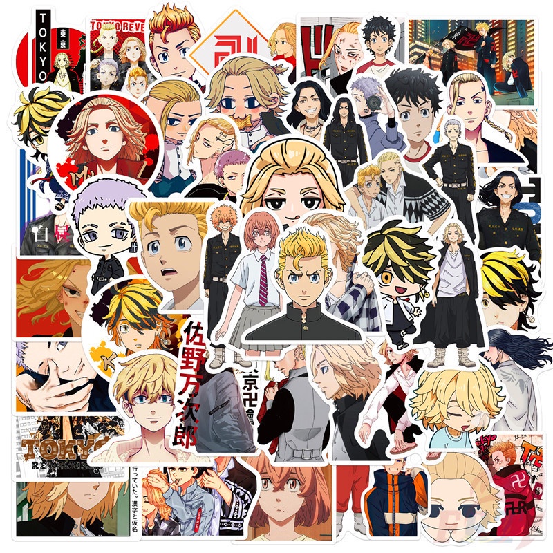 Tokyo Revengers Series 01 Anime สติ๊กเกอร์ 50Pcs/Set DIY Fashion Mixed Luggage Laptop Skateboard Doodle Decals สติ๊กเกอร์
