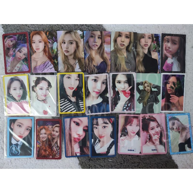 💢อัพเดทใหม่💢 การ์ดหายาก TWICE (เฉพาะการ์ดอัลบัม) มินะ ซานะ นายอน แชยอง ดาฮยอน