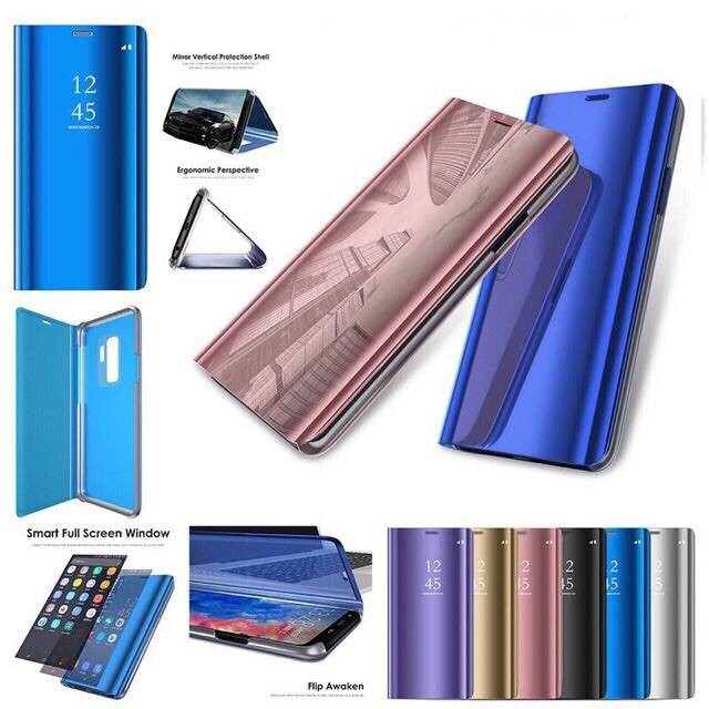 เคส ฝาพับ เงา Samsung A31 J7 J7core J710 J7pro J7prime J7plus ตั้งได้