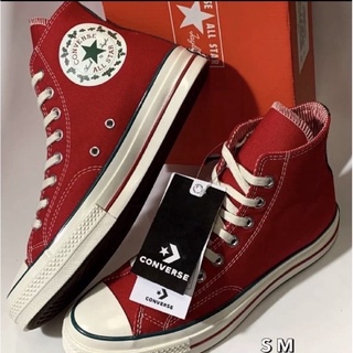 Converse All Star Chuck Taylor70 Leather High (size39-44) หนัง สีแดง สีดำ 1150